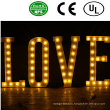 Романтический LED спереди горит знак-любовное письмо лампы для свадьбы